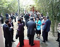 過百名賓客出席香港中文大學（中大）與北京大學舉行的聯合酒會